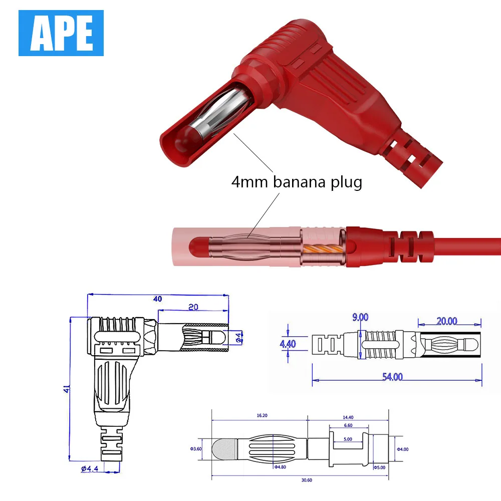 Automotive & Precision Circuit Repair Test Wire Kit No-Break Wire Test Probe Alligator Clip Test Lead