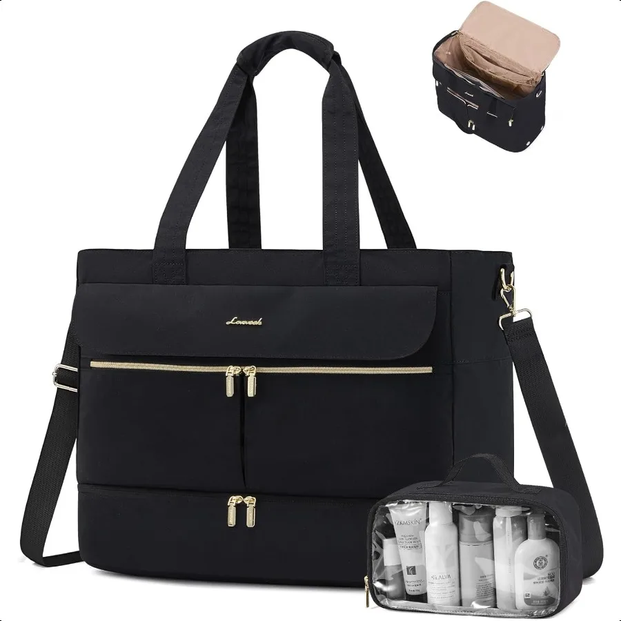 

Travel Duffle Bag Wide Open Large Weekender Bags for Women with Shoe Compartment Carry on Overnight Bags Hospital Bag for Women