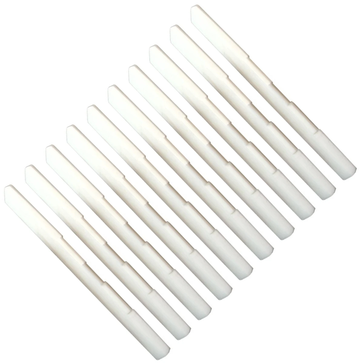 10x Bone Classical Guitar Saddle 80x3x9mm Compensated
