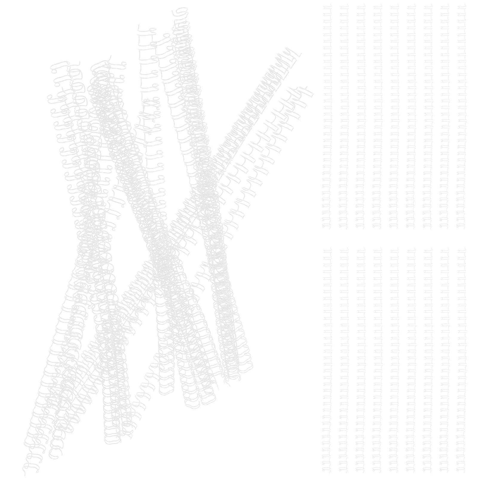 

100 Pcs Metal Loose Leaf Binder Rings White Spiral Coils Notebook Supplies DIY Flexible Easy Use
