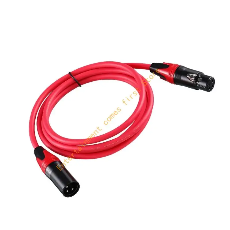 3 Pin Male to Female Mic Speaker Cable With Multilayer Shielding Balanced Extension Cable For Clear Sound Transmission 55KD