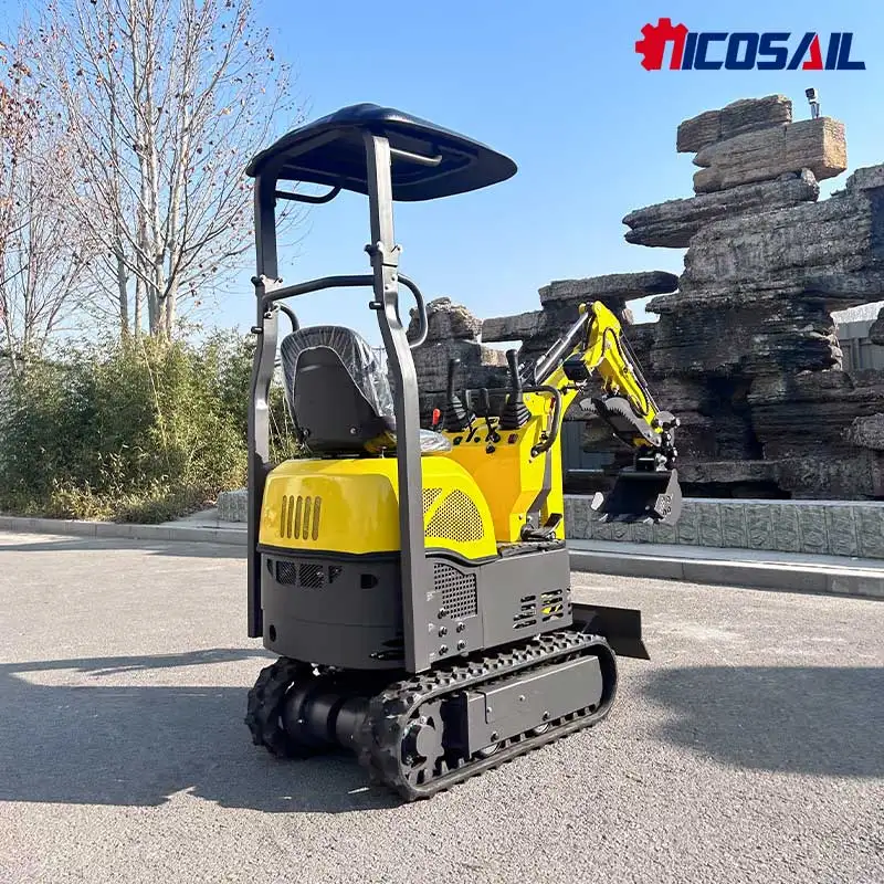 

Экологичный мини-экскаватор на гусеничном ходу 0,8 тонны — низкий уровень выбросов для устойчивых работ на фермах и в строительстве