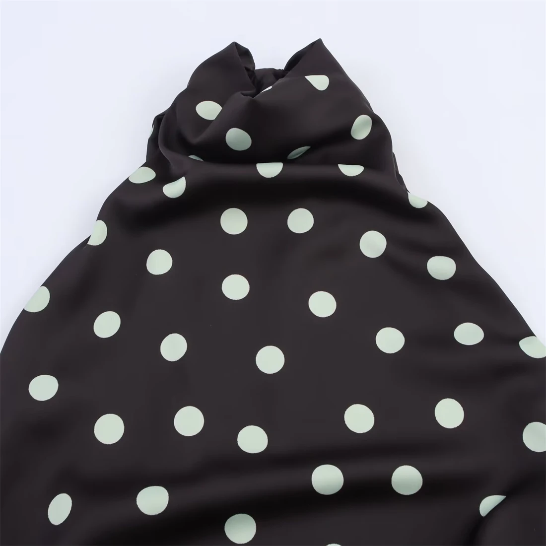 Vestido Midi de satén de seda sin mangas para mujer, vestido Sexy con patrón de Luna, ropa elegante a la moda para mujer