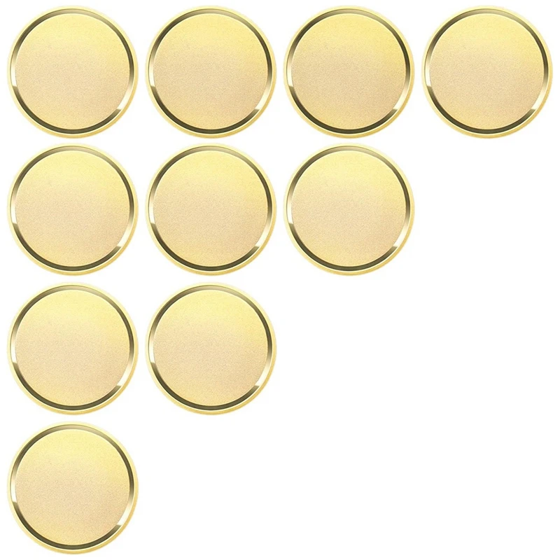 10Pcs Brass Laser Engraving Blanks Blank Challenge Frosted Coin Set Kit With Acrylic Protection Box - 40Mm For DIY Crafts Kit