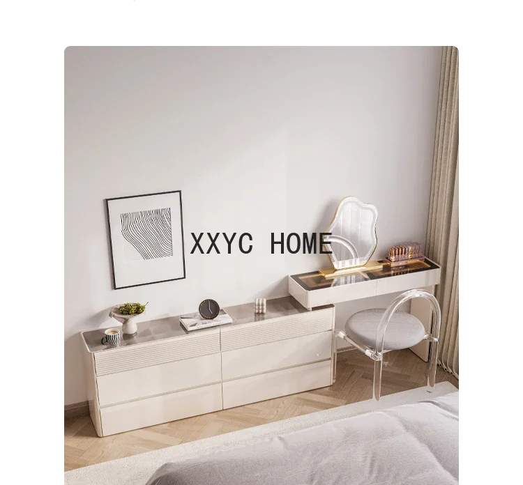 

Многофункциональный туалетный столик, встроенный столик для макияжа, современная и минималистичная спальня, прикроватный шкаф, L-образный угловой стол