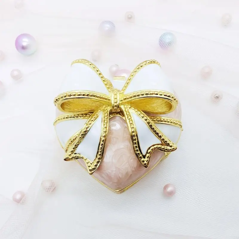 Miniature Heart Bowknot Jewelry Keeper Lovely Jewelry Holder Gift For Her