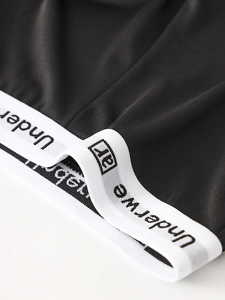 5 عبوات من بوكسر البوليستر للرجال - حزام خصر "Underwe"، 5 قطع، لون خالص #4