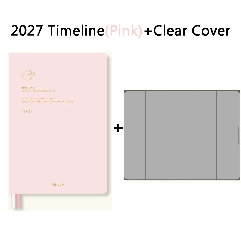 Kinbor 2027 Zeitplan/8-Teiliger A5-Planer, Wochenplaner zur Zeitmanagement-Organisation, Softcover-Notizbuch für tägliche Büroaufgaben