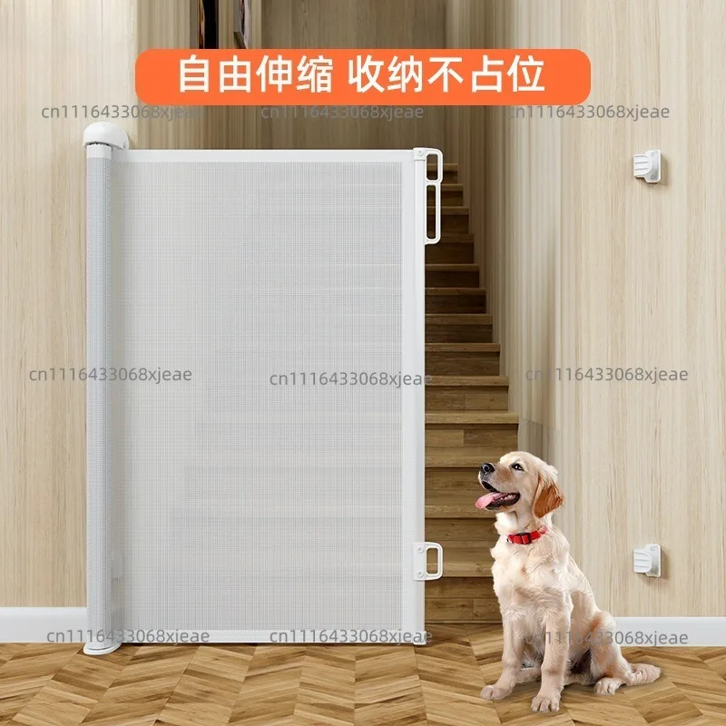 140Cm high, pet door fence heightened, anti-jump, anti-drill door guardrail, anti-cat and dog fence, pet fence