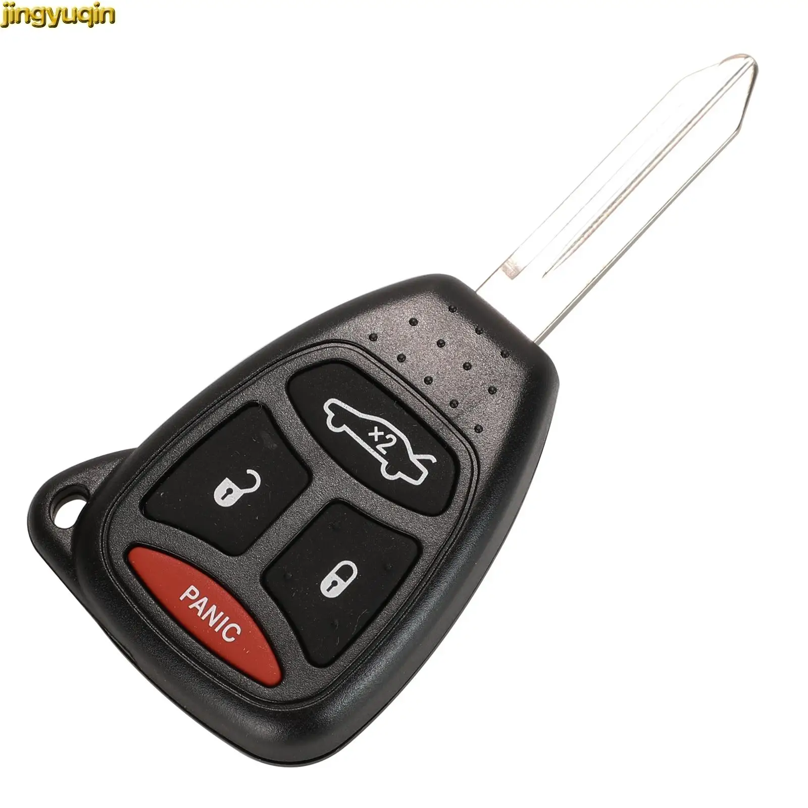 Jingyuqin Remote Car Key Fob Shell For Jeep JK 2013 Commander Wrangler Dodge Durango Chrysler 300 Aspen Grand Voyager PT Cruiser