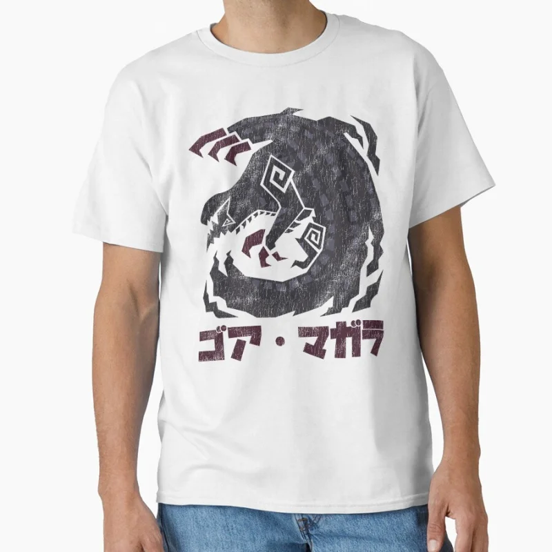 

Monster Hunter Wilds Gore Magala MHW 0414 Vintage Gift T shirt for man Large size Tops Video game Graphic Printed Clothes