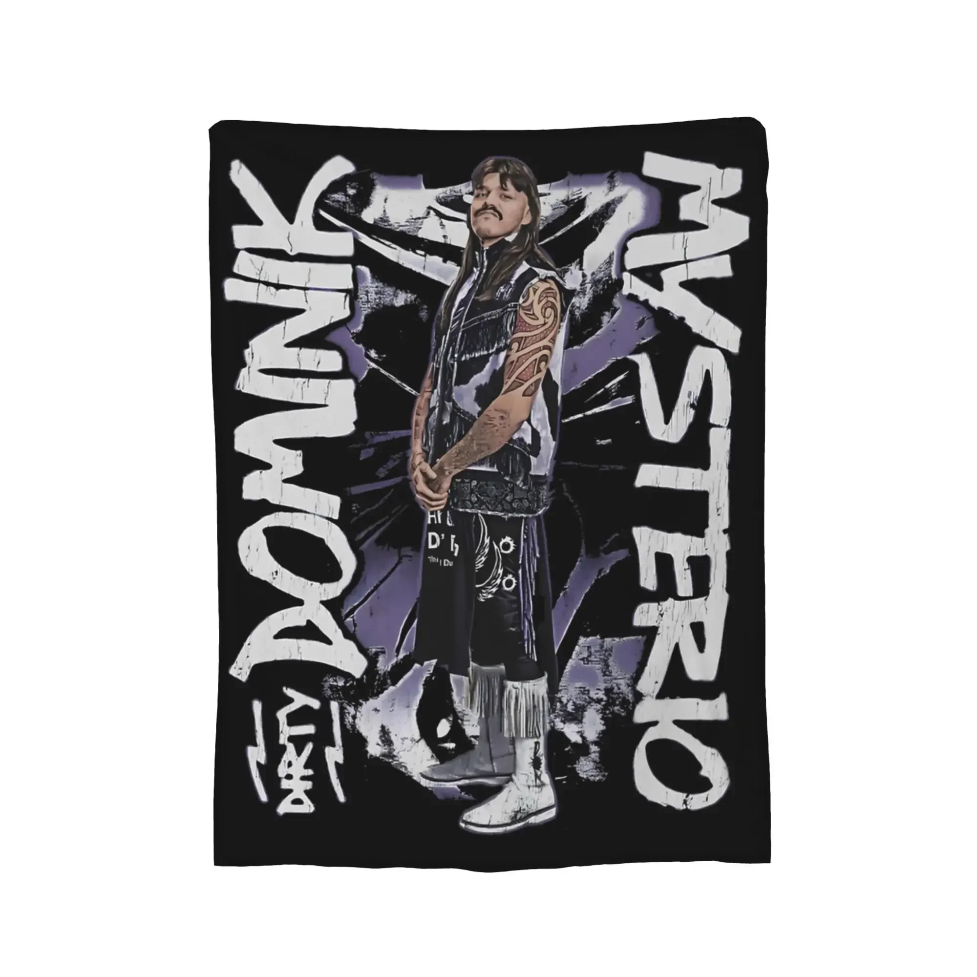 

Dominik Mysterio Flannel Blanket Lightweight Multifunction Throw for Bed Outdoor Spring and Autumn Bedspread