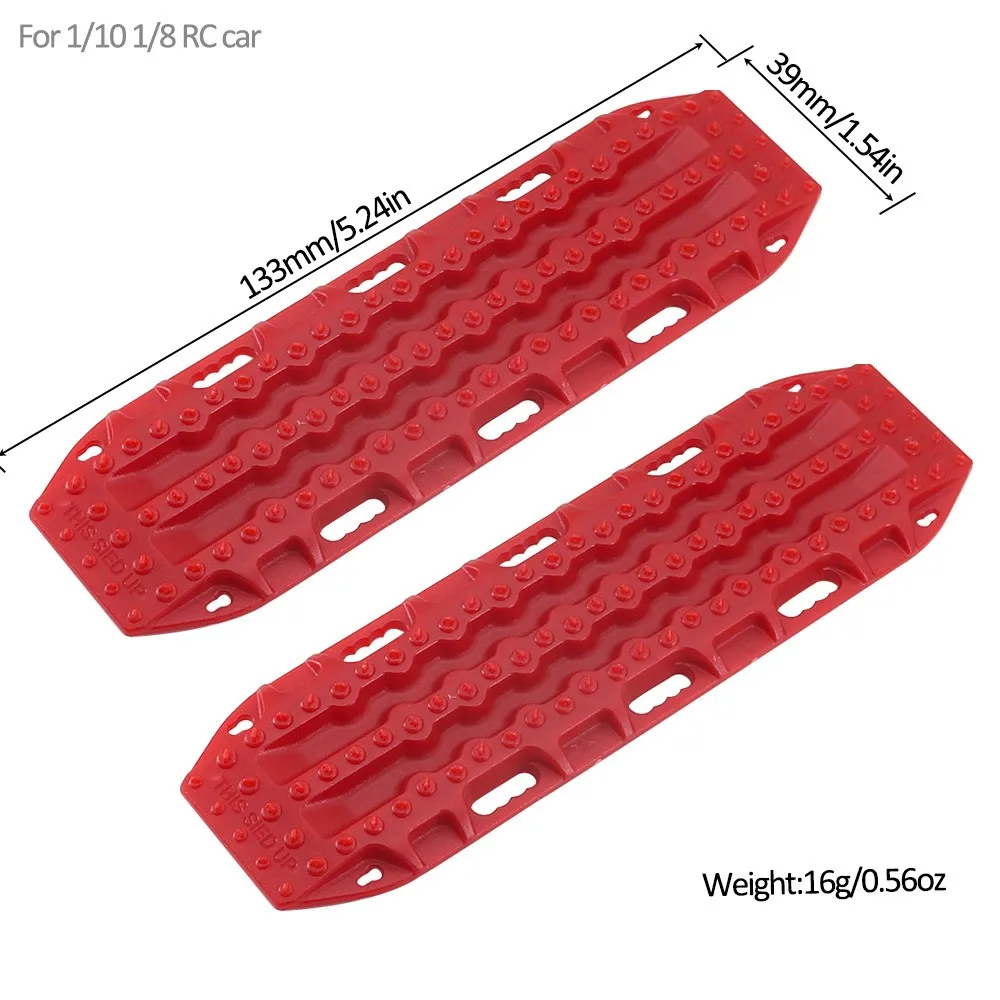 Ajrc 2 stuks 133*39mm Plastic Zandladder Herstel Board Voor 1:10 Rc Crawler Traxxas Trx-4 Trx-6 Axiale scx10 Redcat Gen8 Rgt Yikong
