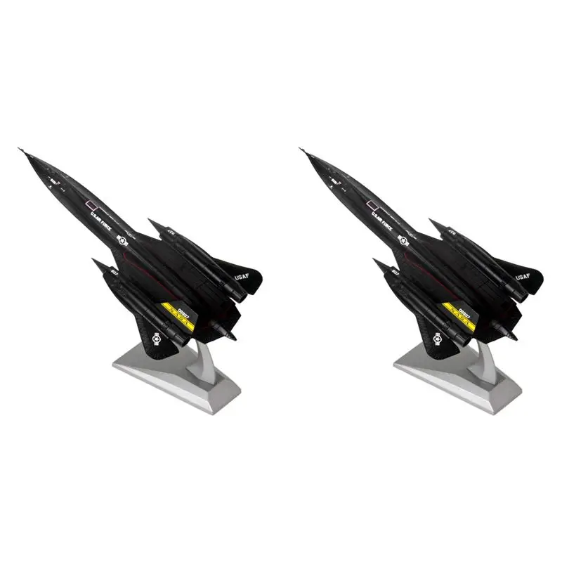 

ODIES-2X 1/144 Diecast SR-71A Blackbird Reconnaissance Plane Airplane Model For Kids Adult Home Office Decor