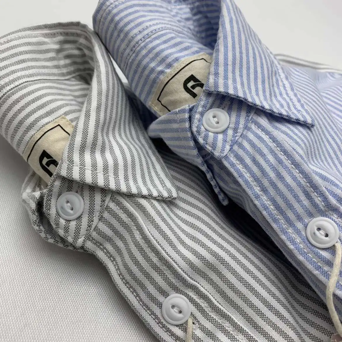 

Amekaji Мужская хлопковая оксфордская полосатая рубашка в японском стиле, дышащая свободная рубашка-карго на пуговицах с длинными рукавами, мужская рабочая одежда