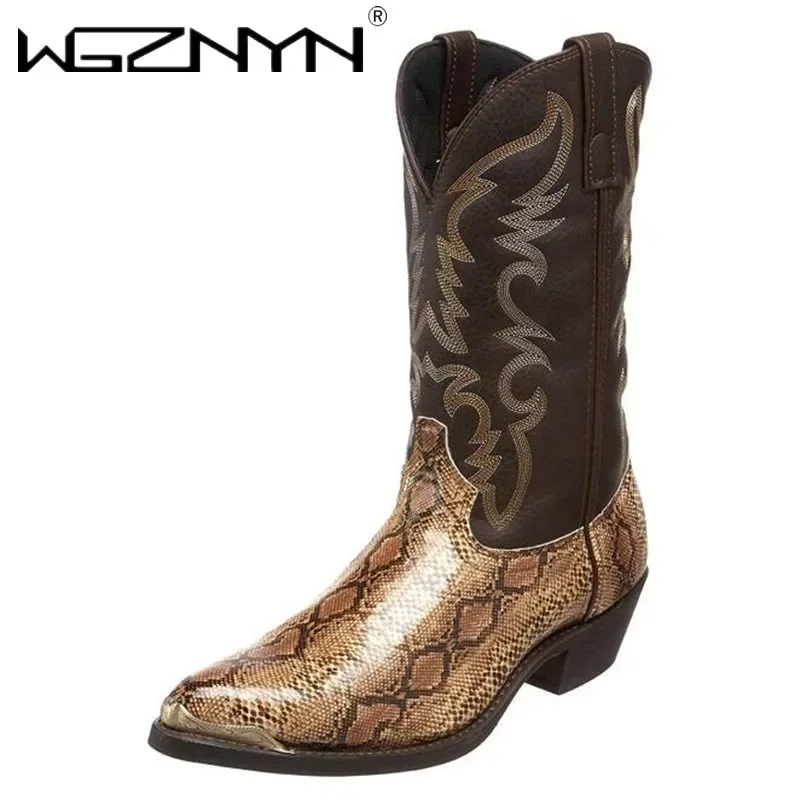 Men Women Mid-calf Boots Handmade Retro Western Cowboy Boot Leisure Casual Loafers Sneakers Riding Shoes Zapatos Hombres Unisex