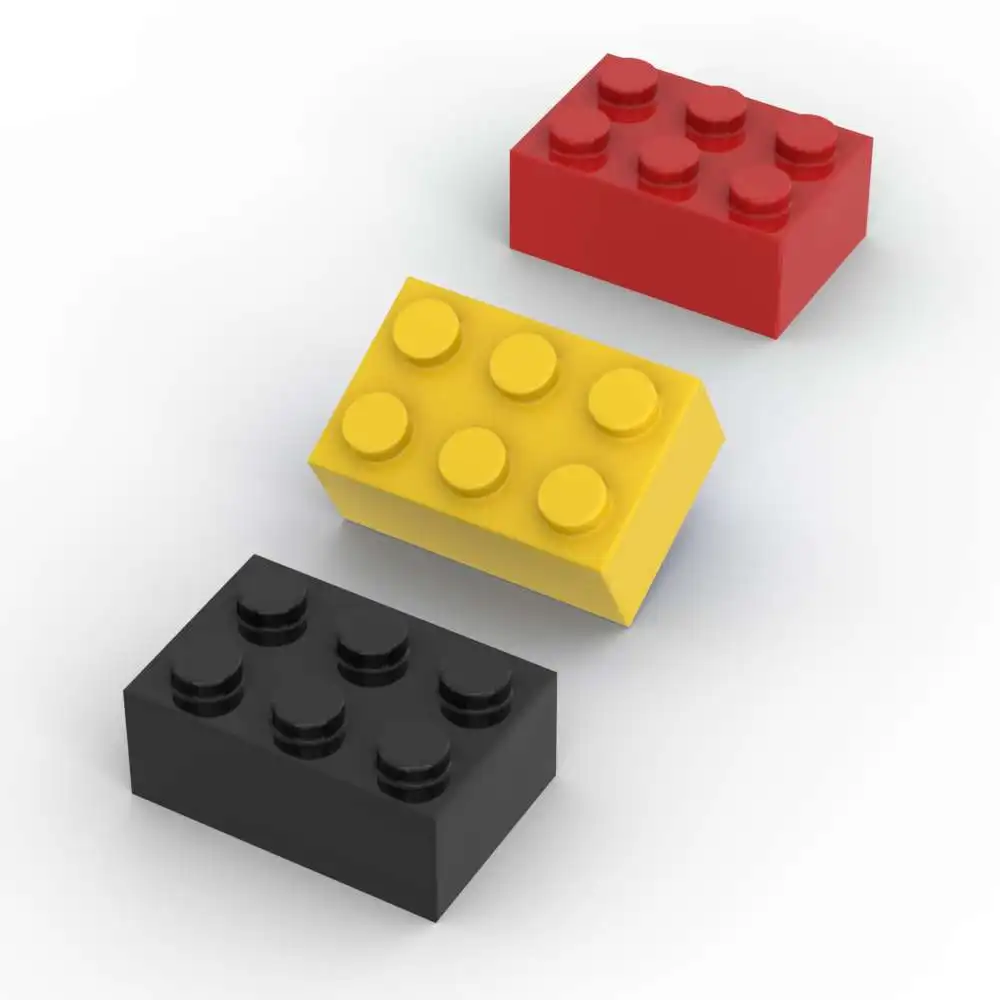 MOC 10PCS 3002 Plate Board Assemble Bricks 2x3 Classical Adaptive Building Block Diverting Toy Adults Boys Special Day Gift