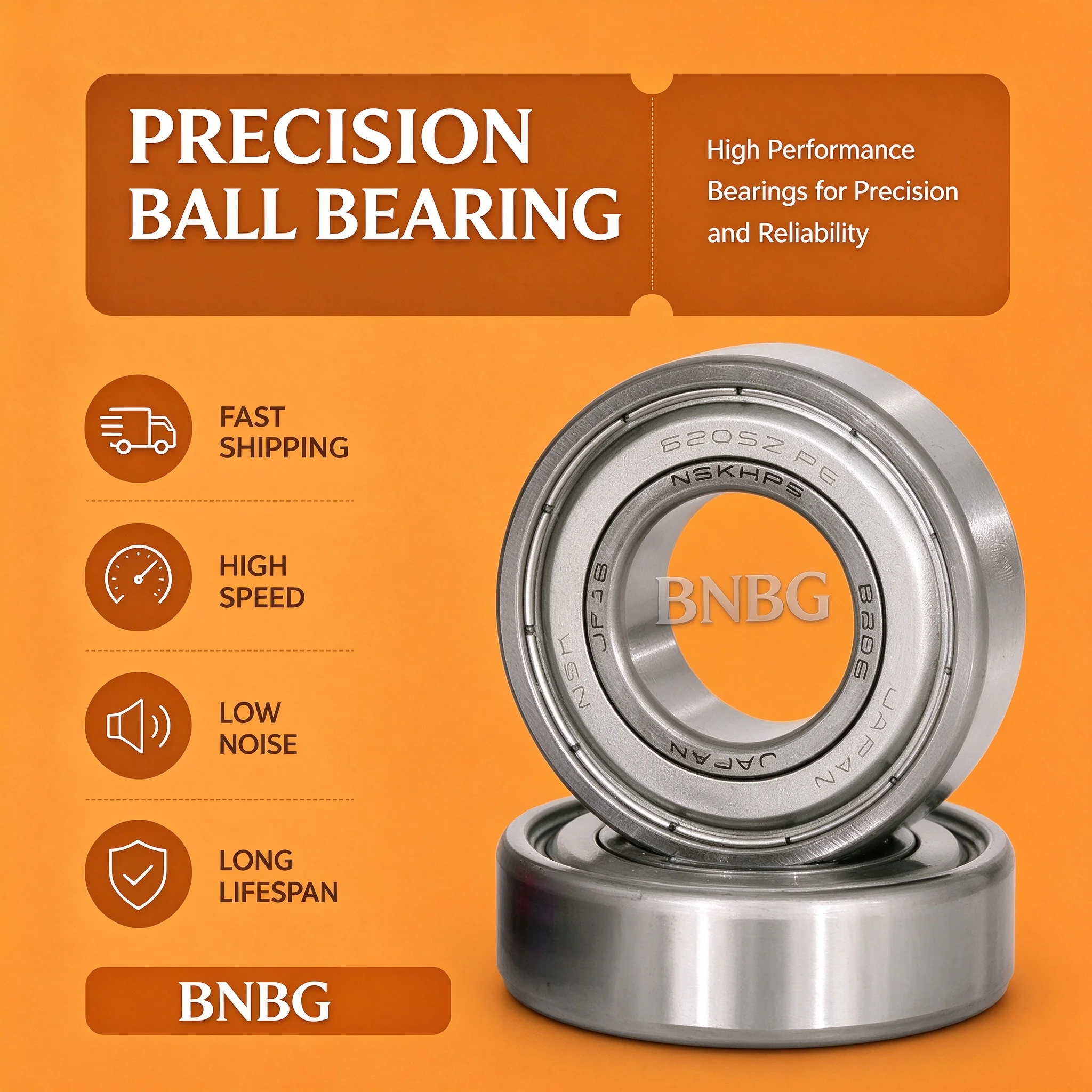 NSK Deep Groove Ball Bearing 6200ZZ 10x30x9 6201ZZ 12x32x10 6202ZZ 15x35x11 6203ZZ 17x40x12 6204ZZ 20x47x14 6205ZZ 25x52x15