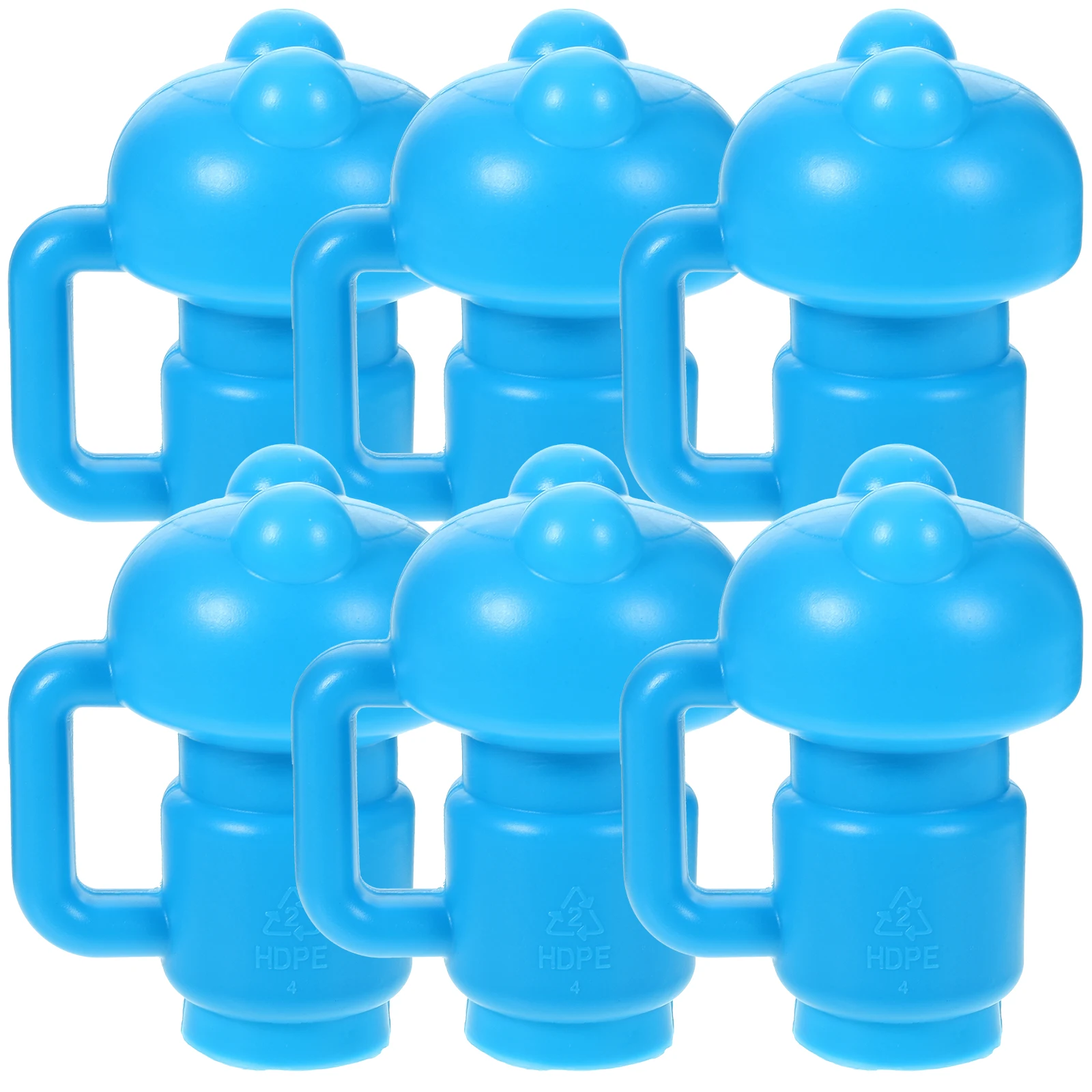 

6 Pcs Tube Cover Pole Trampoline Caps Socket Pp Post Protective Rod Child
