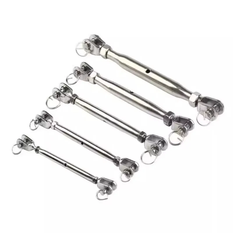 M5/m6/m8/m10/m12/m16/m20 Stainless Steel 304 Stainless Steel 304 Rigging Screw Closed Body Jaw/jaw Turnbuckle