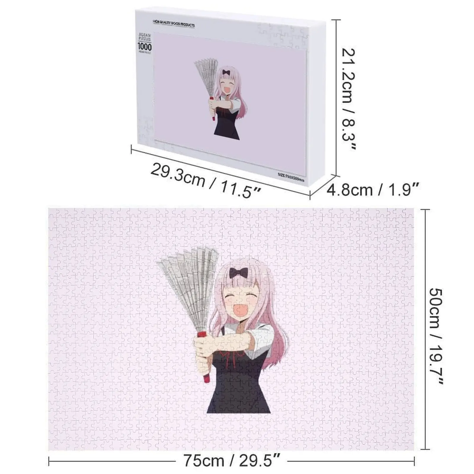 فوجيوارا تشيكا صحيفة مروحة بازل قطع الحيوانات الخشبية لعبة لغز الأطفال #6