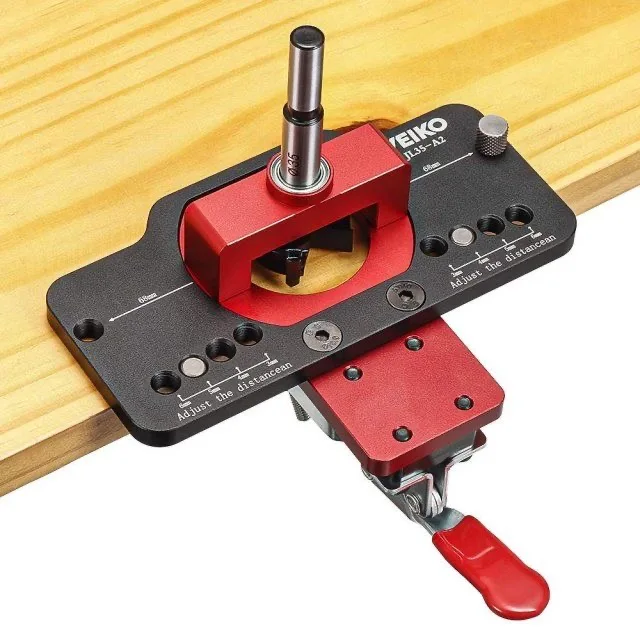 Fixture Aluminum Alloy Hole Opener Template Door Custom 35mm Hinge Boring Jig Woodworking Hole Drilling Guide Locator