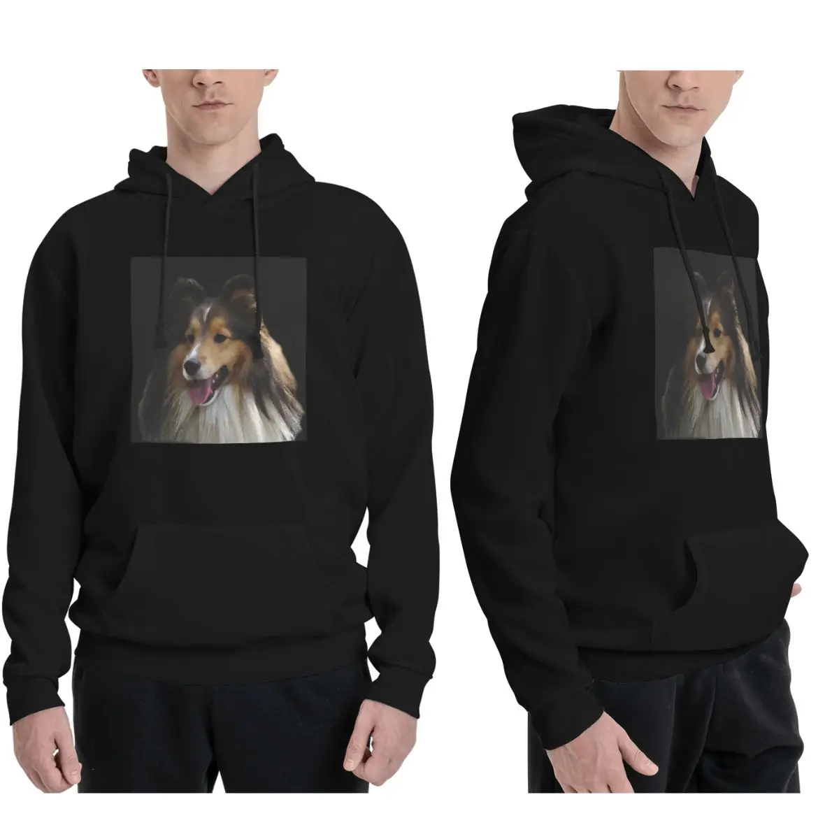 

Толстовки с капюшоном для собак Sheltie, мужские и женские повседневные пуловеры, модная уличная одежда с длинными рукавами, осень-зима