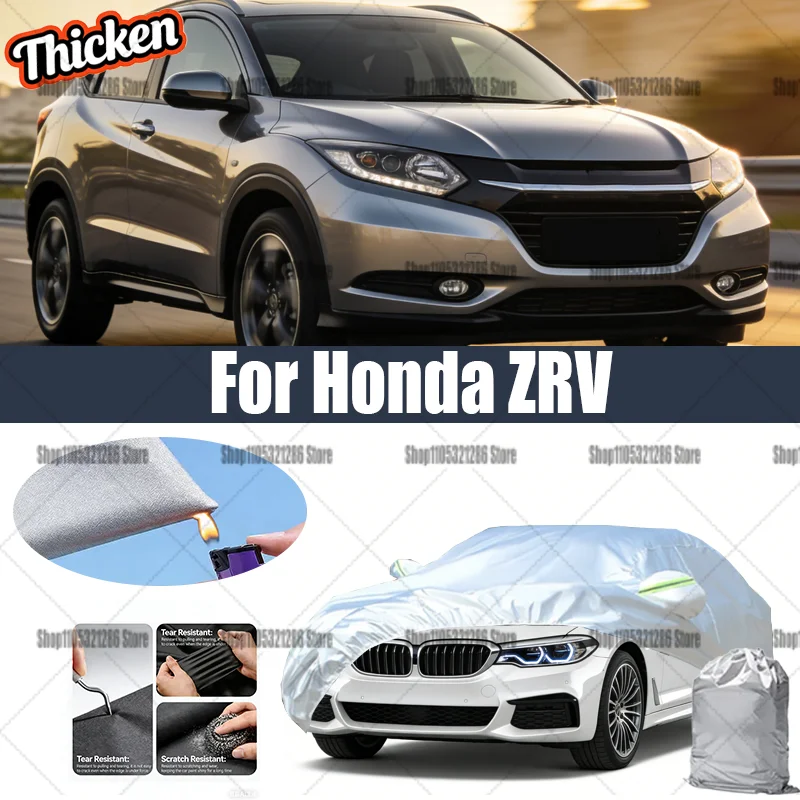 For Honda zrv Exterior Car Cover Outdoor Protection Full Car Covers Snow Cover Sunshade Waterproof Dustproof  Compact Storage