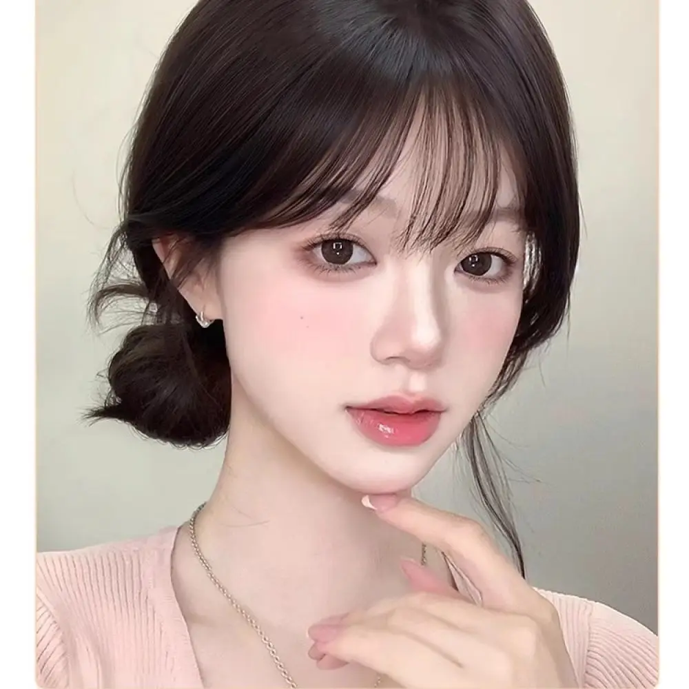 Real Human Hair Invisible Bangs Topper Seamless Patch For Thinning Hair Covering Gray Hair Volumizing Extension Piece