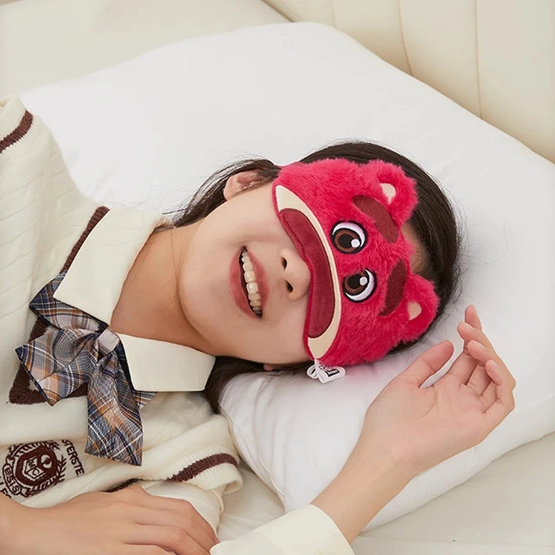 

Супер милая и очаровательная плюшевая маска для глаз Hoodinick Stitch, обеденный перерыв, затеняющая маска для глаз, мультяшная пара и студенческие подарки