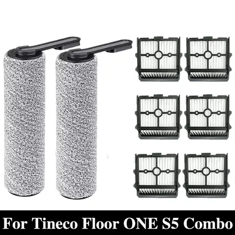 สําหรับ Tineco ชั้น ONE S5 Combo ไร้สายเปียกแห้งเครื่องดูดฝุ่นแปรงลูกกลิ้งและตัวกรอง HEPA อะไหล่ทดแทน
