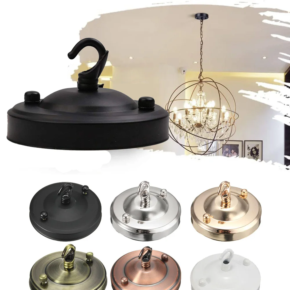 Metal Retro Home Decoration Lamp Hook Chandelier Hook Industrial Light Base Ceiling Hook Light Fitting Ceiling Holder