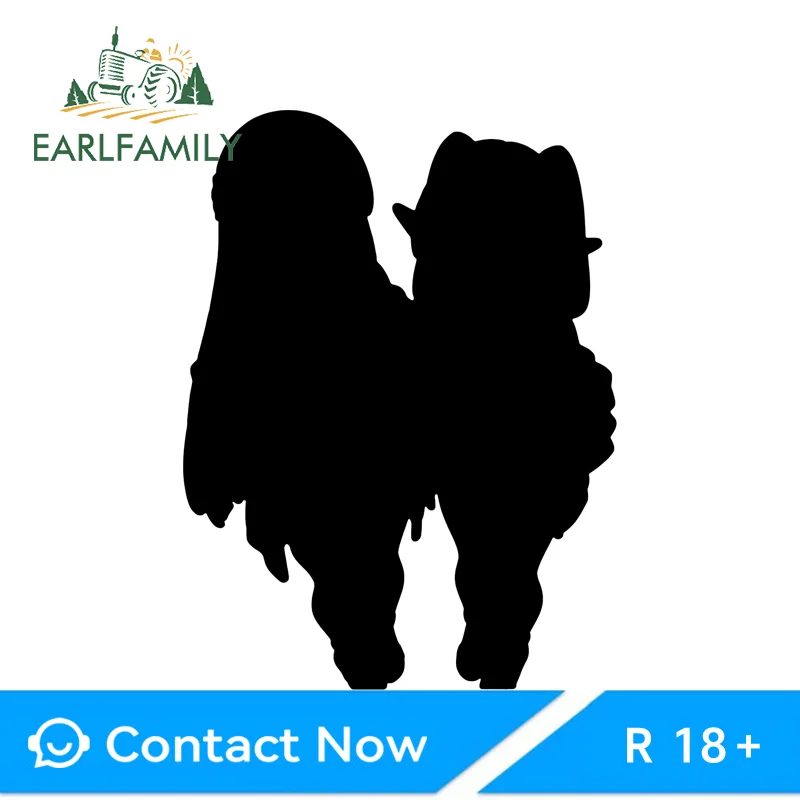 EARLFAMILY Fern Frieren Car Stickers Artistic Personality Scooter Decals Occlusion Scratch Simple Practical Vinyl Car Sticker