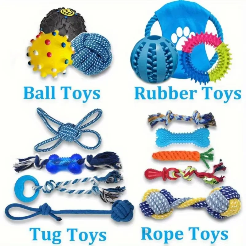 15PCS Dog Toys for Aggressive - đánh giá và giá Dog Rope Toy Aggressive Chewers