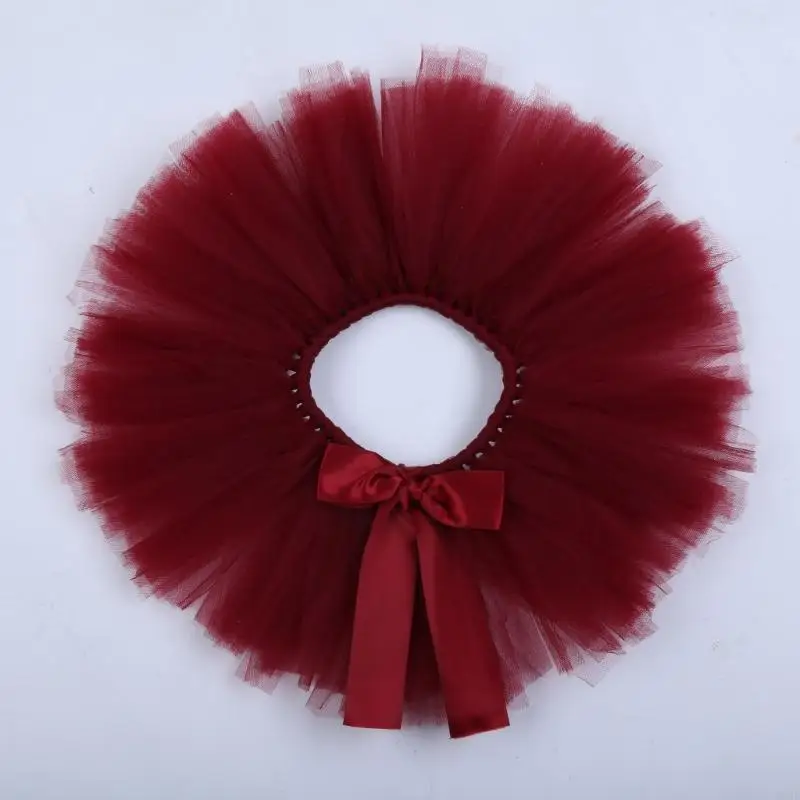 76HF 2 Pcs Newborn Photography Props Outfit Baby Tulle Skirts Headband Set Infants Photo Flower Hair Band