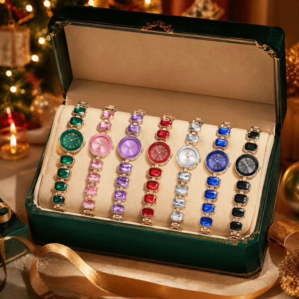 New Rhinestone Quartz Watches Diamond Studded Watch Strap with Adjustable Bracelet Women Wristwatch Wrist Decoration Women Girl