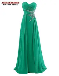 ANGELSBRIDEP Plus Size Bridesmaid Dresses A Line Beads Sequins Wedding Party Dress Vestido De Festa De Casamento Customized