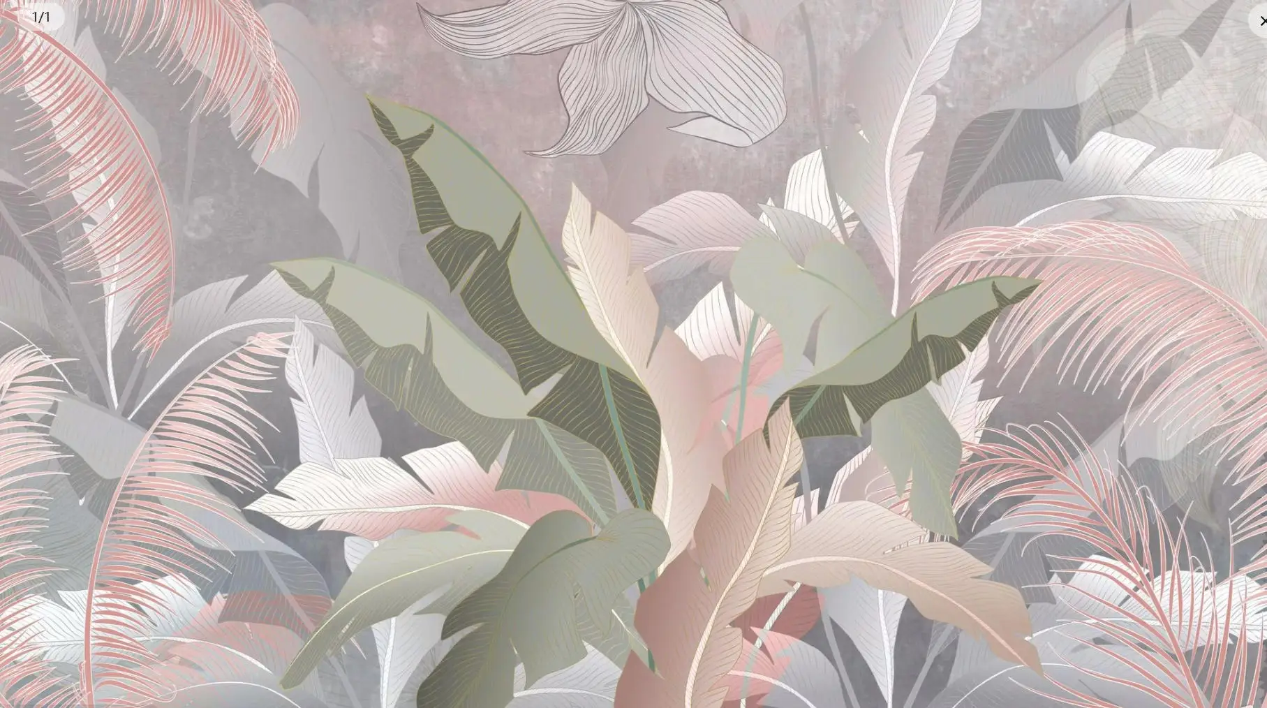 Aangepaste behang regenwoud planten zwart-witte bladeren bloemen achtergrond muren muurschildering woondecoratie zelfklevend 3d behang