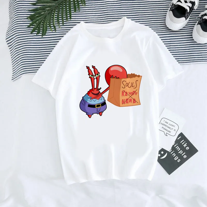 Patrick estrela camisetas para mulheres engraçado bob esponja t camisa y2k gráfico streetwear roupas t camisa verão feminino topos