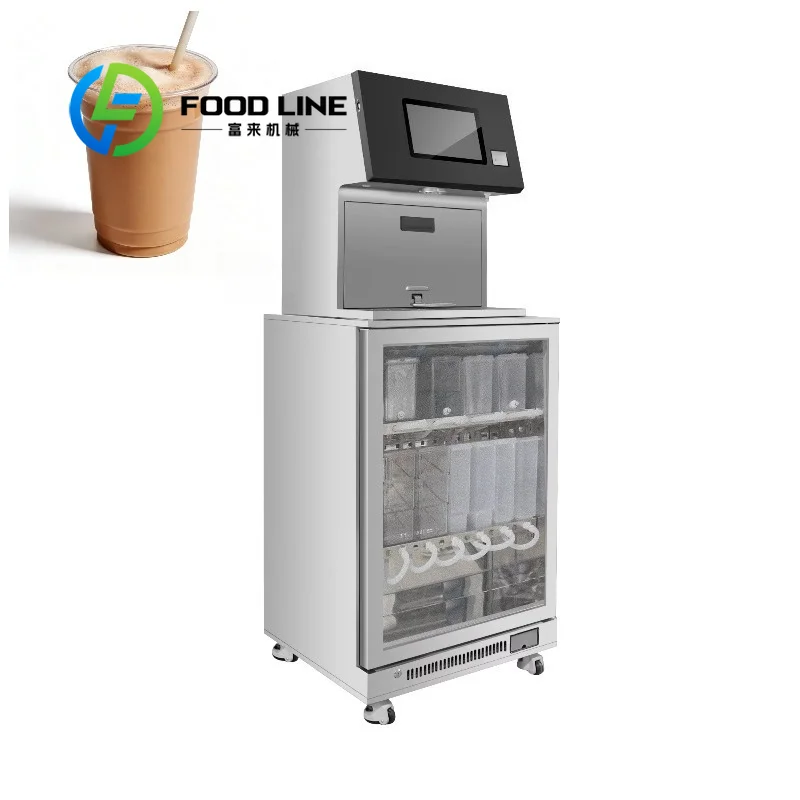 

Sleek Modern Design Bubble Tea Machine Fully Automatic Boba Tea Machine Remote Control for One-stop Solution