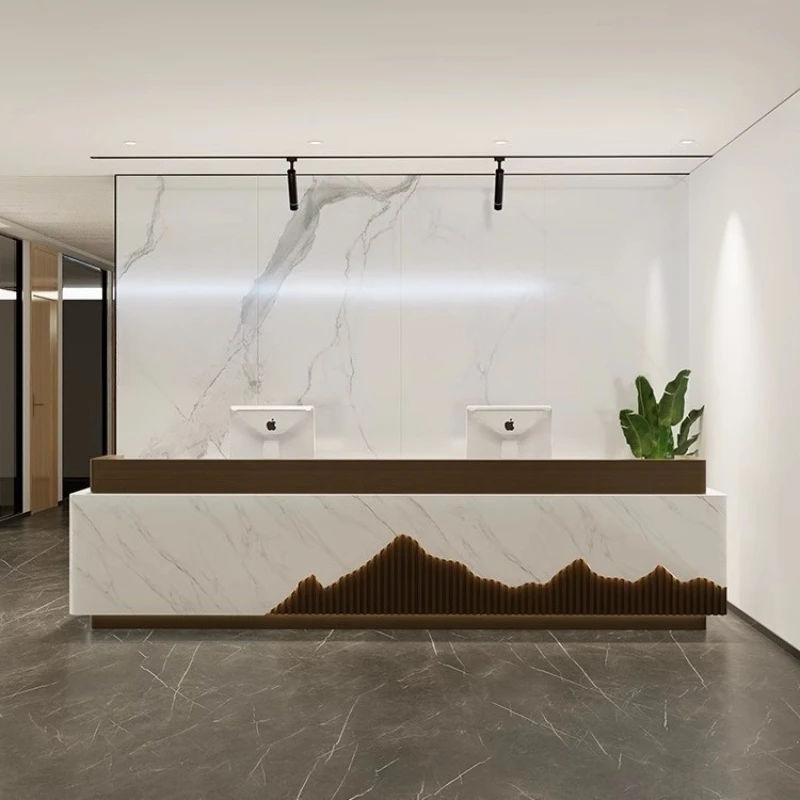 

Счетчики магазина Стойки регистрации Современная красота Стойка регистрации Стойки регистрации Vevor Искусственная доска Мебель для приема E Balcão MHJDT