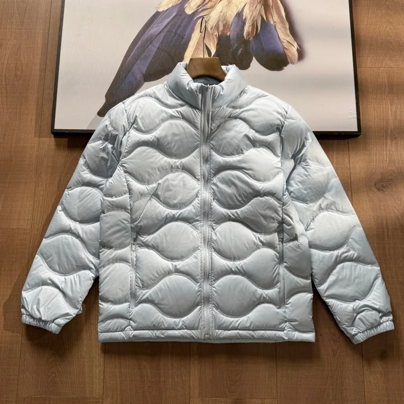 

Graphene White Duck Down Arc Pressure Adhesive Down Jacket High Quality Unisex Winter Warm
