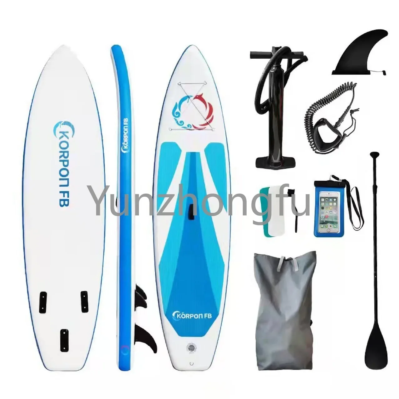 Paddle Board Sup Paddle Upright Inflatable Board Widened Surfboard Skateboard with Power