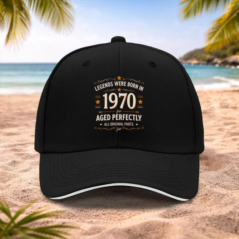 1970 Vintage Baseball Cap for Men & Women – Adjustable Retro Unisex Hat with 1970 Print, Lightweight & Machine Washable
