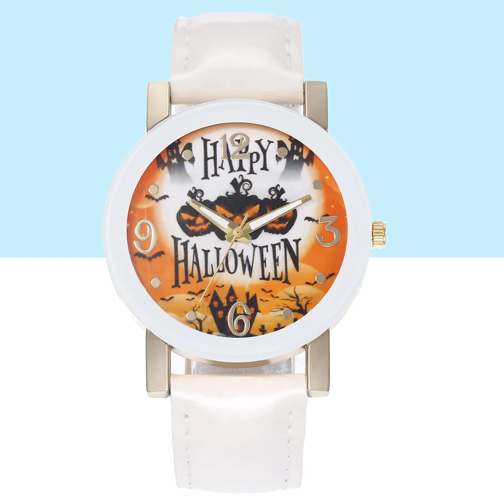 Halloween Quartz Miss Fashion Belt Watch Creative Pumpkin Witch Castle Design Women