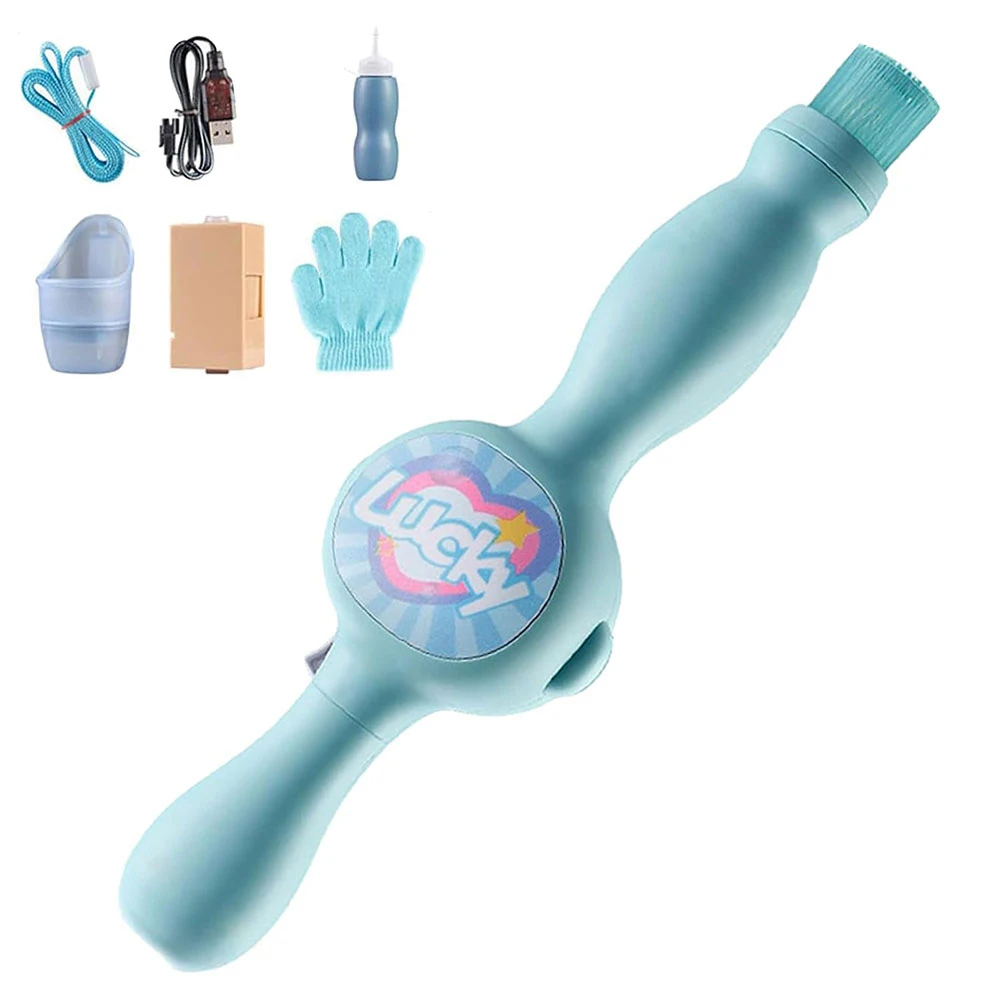 Elastic Smoke Bubble Machine Portable Bubble Maker Automatic Bubble Blower for Kids Ages 4-8