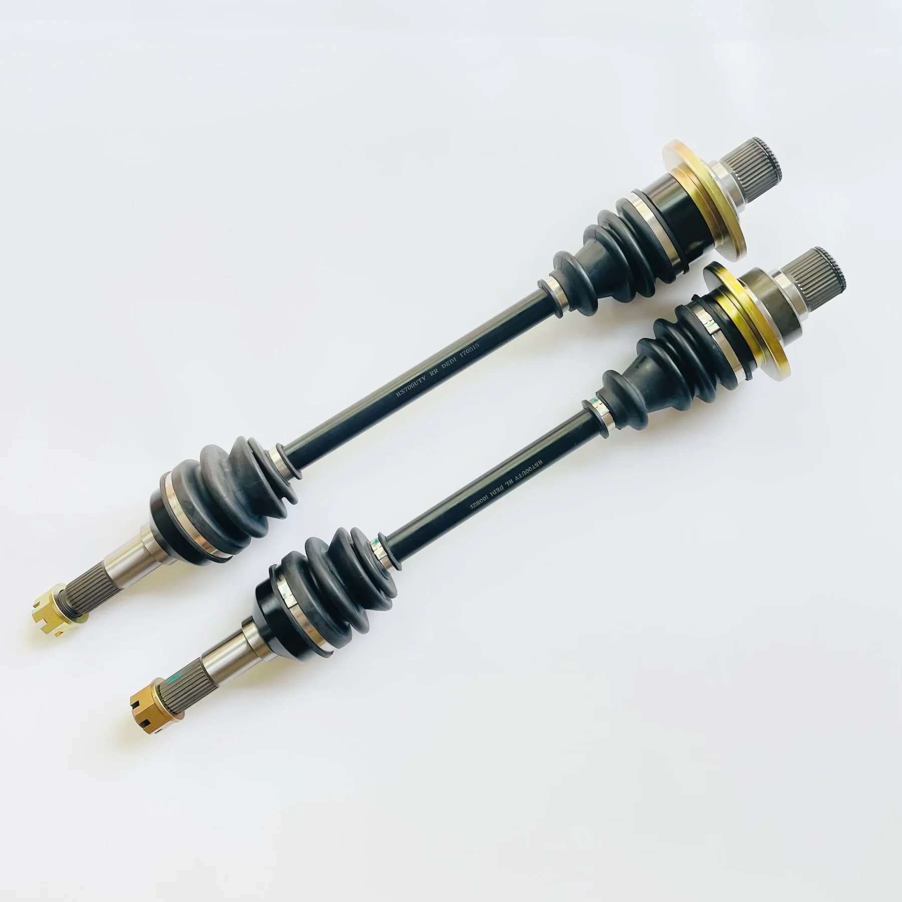 1 sztuk Hisun tylna lewa oś Cv wspólne 610mm długość dla Hisun 500 700 HS700UTV HS500UTV Massimo Bennche wiadro 47250-115-0000