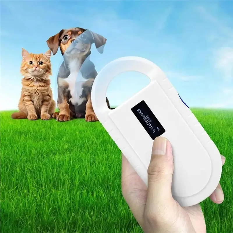 B29C-Bluetooth Enabled Microchip Pet Scanner OLED Display USB RFID Reader For Cats Dogs Animal ID Transponder ISO11784/11785