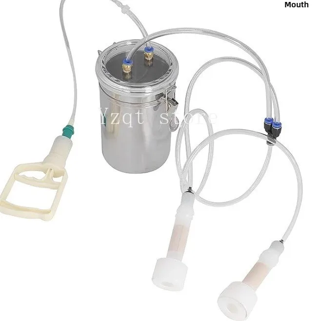 Manual Small Goat Milker Goat Milk Suction Machine Household Goat Easy-to-operate Stainless Steel 2L Tool