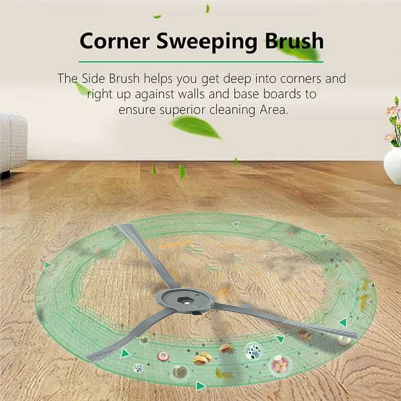 ABYP 10 pièces brosse latérale pour Eufy Clean L50 L50 SES L60 L60 pièces de rechange hybrides brosse latérale aspirateur accessoire de remplacement